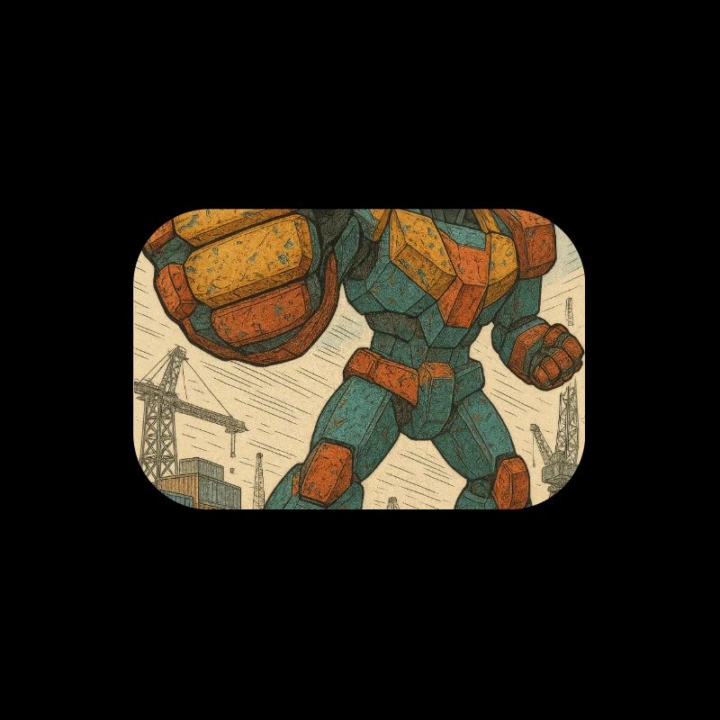 Position de combat de robot dans les docks