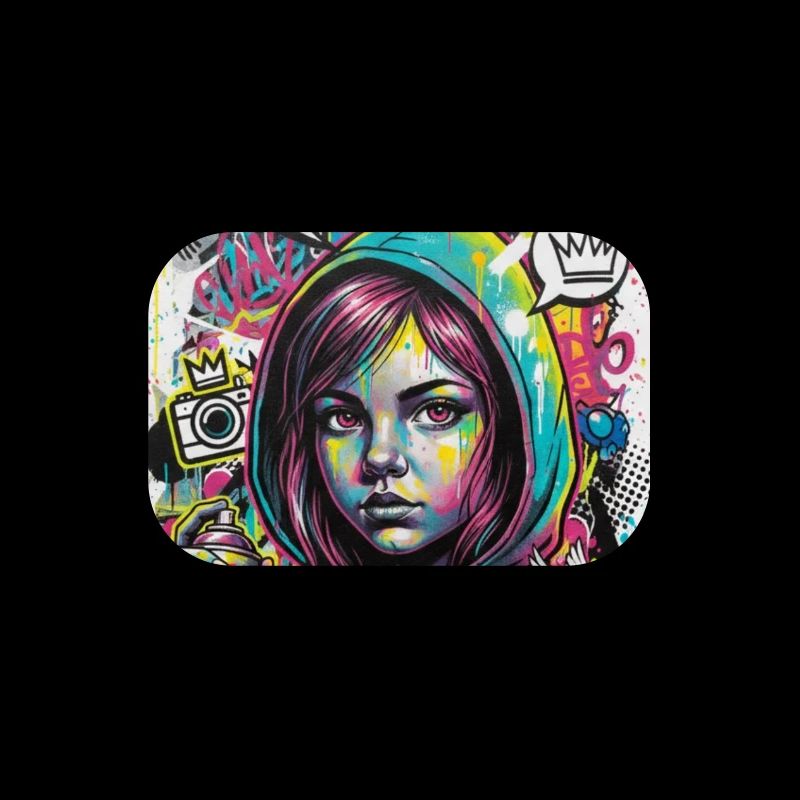 Farbexplosion Graffiti Heldin