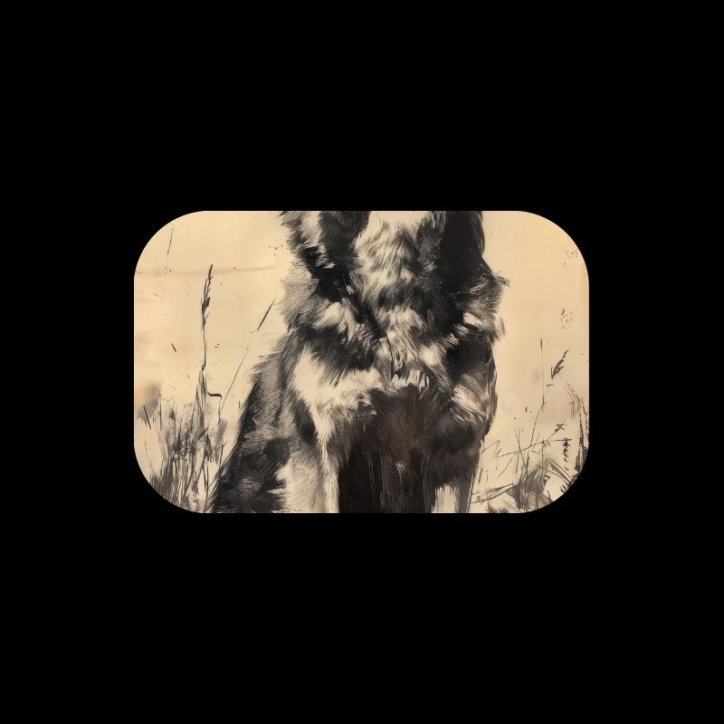 Illustration eines Wolfes