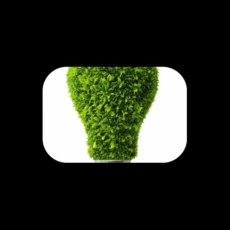 Leafy Glow Light Bulb Design