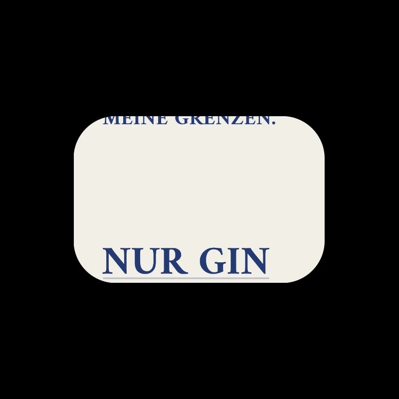 Gin ne connaît pas de frontières – Affiche minimale
