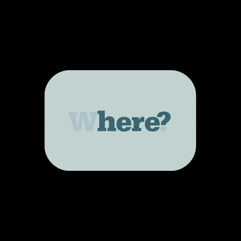 Where? – Modern Minimal Poster