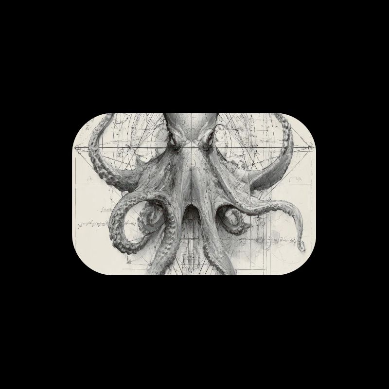 Geometrischer Oktopus-Bauplan