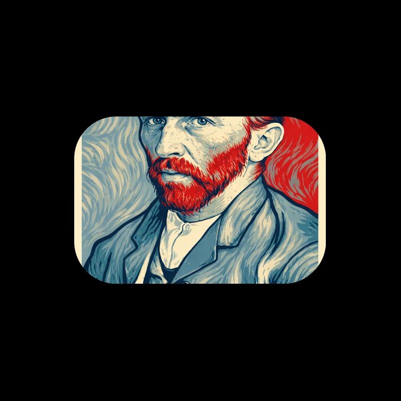 Portrait Pop de Van Gogh à double tonalité