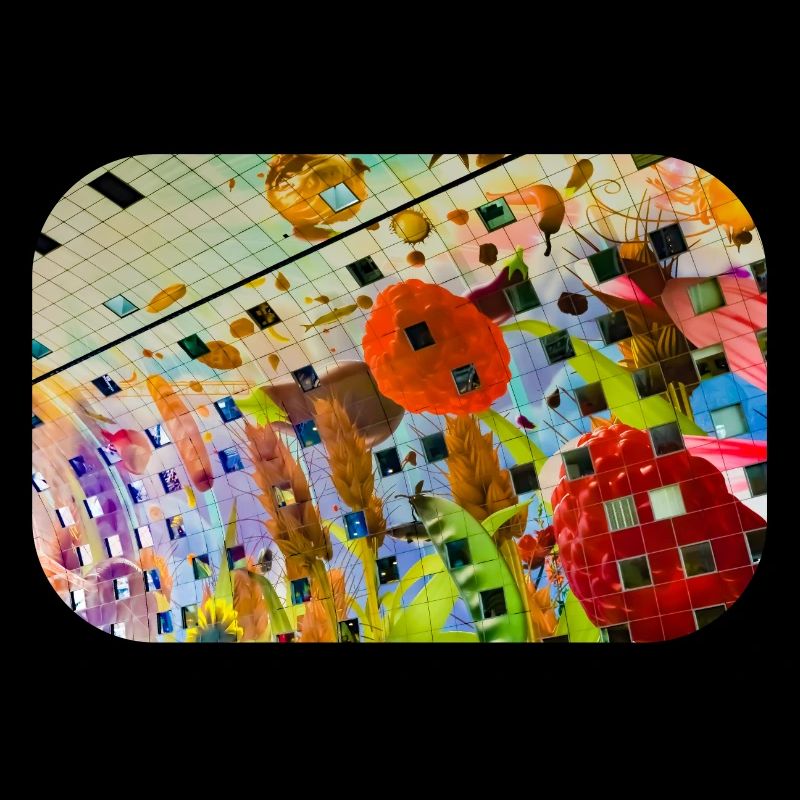 Cheerful colored floral décor design