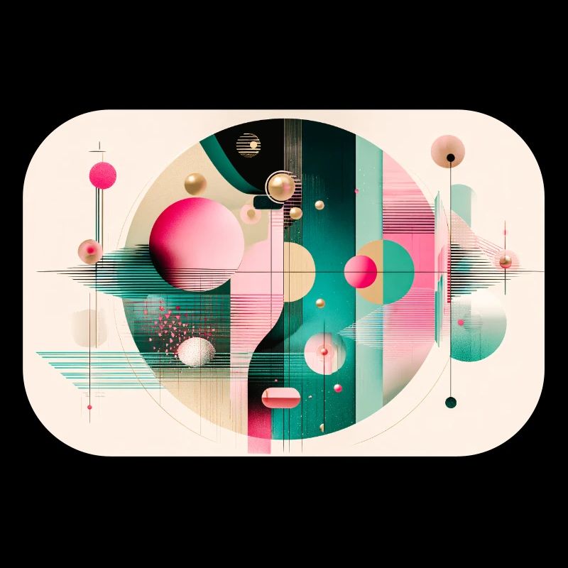 Abstract composition with chromatic flight