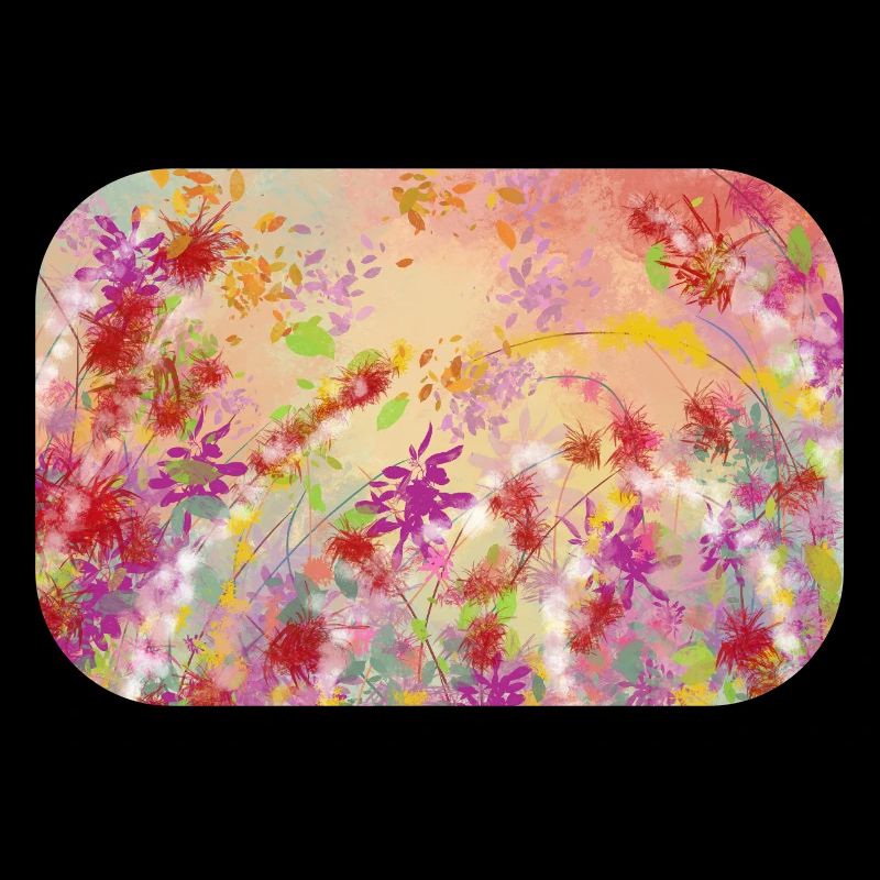 Pastel Blossoms Color Swirl Pattern