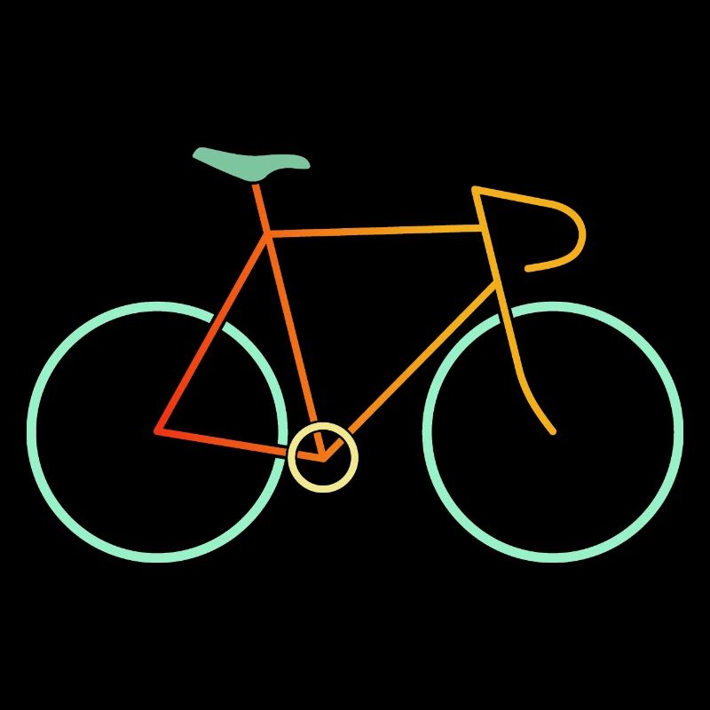 Vélo de course coloré