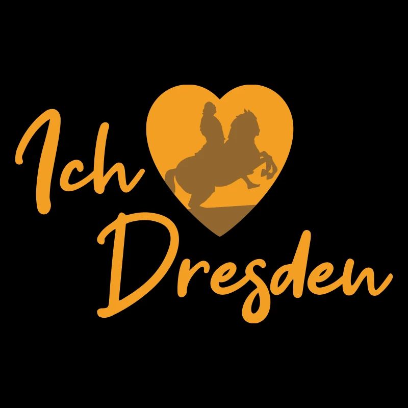Ich liebe Dresden - Schriftzug