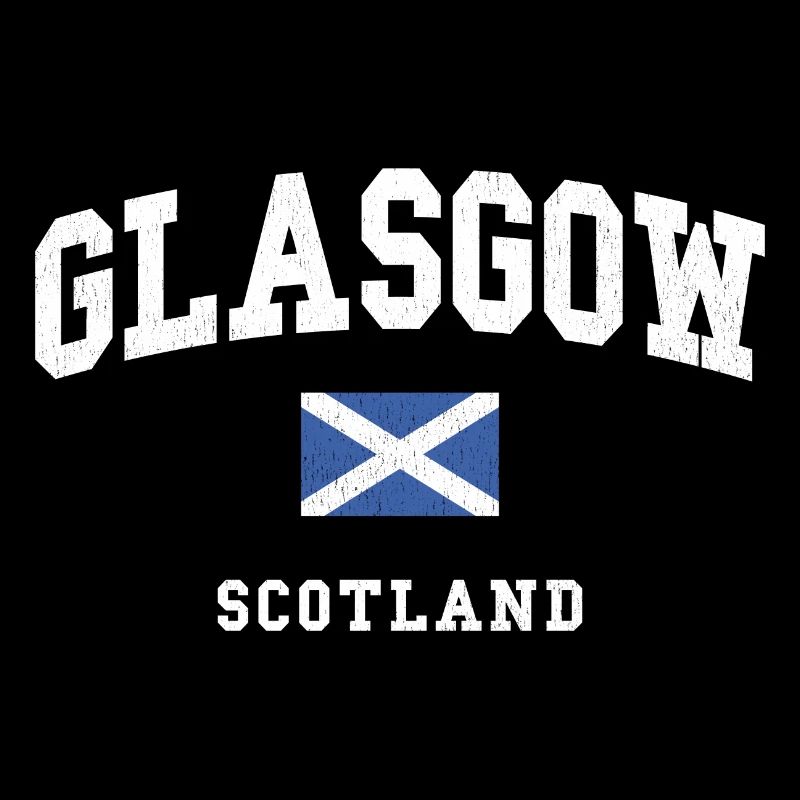 Glasgow Scotland Flag Graphic