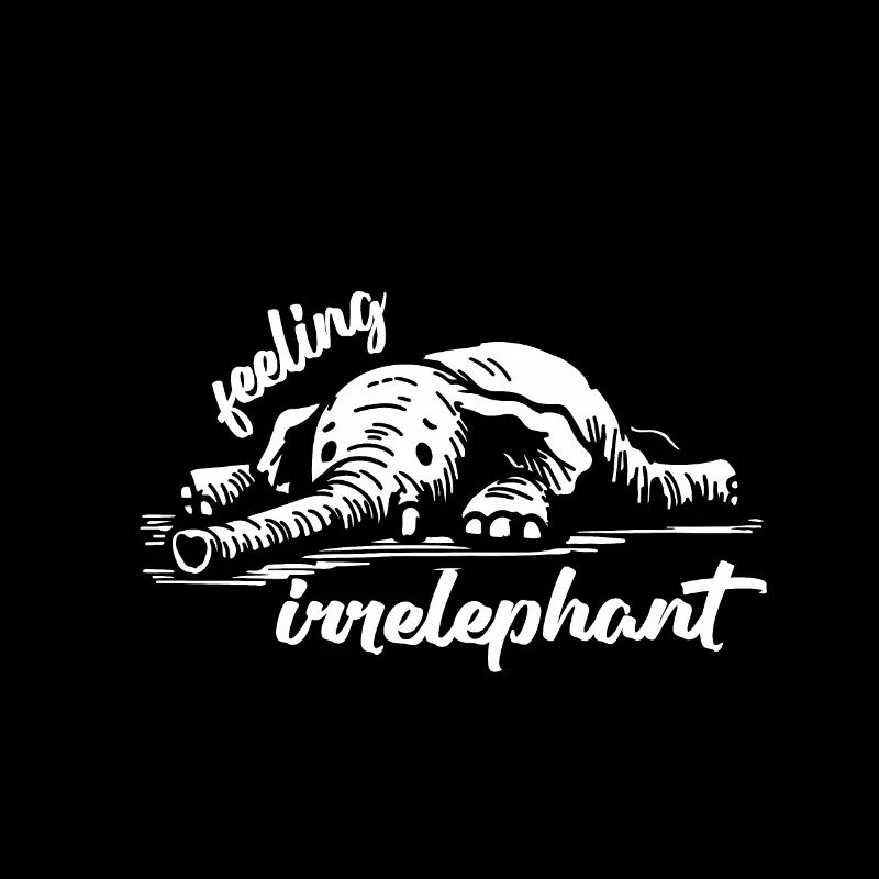 feeling irrelephant elephant animals funny pun