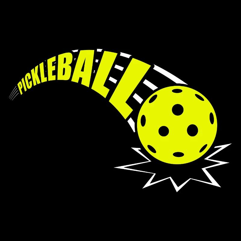 Joueur drôle de pickleball