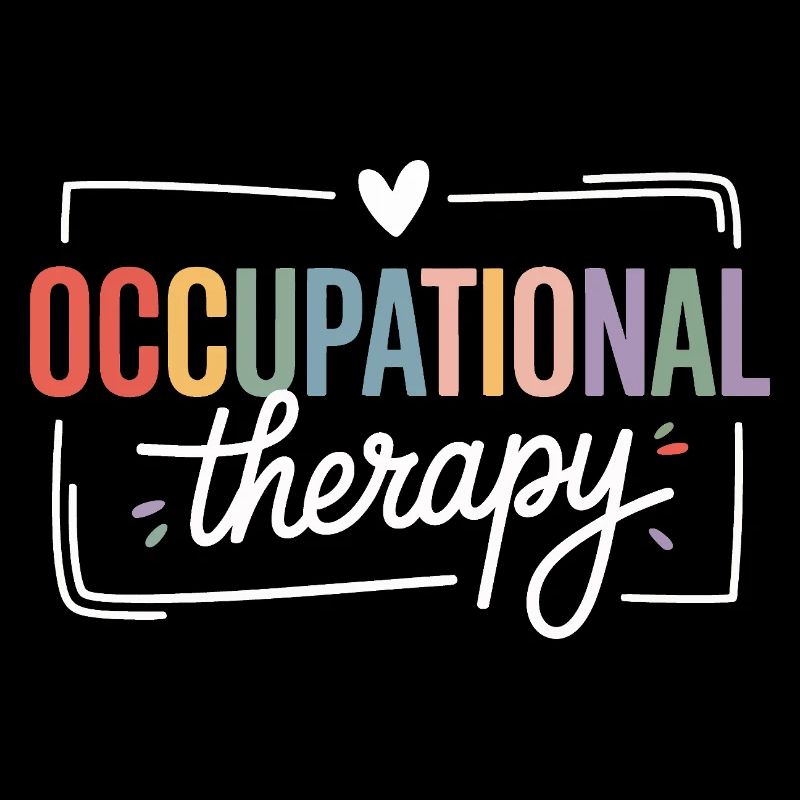 Colored Occupational Therapy Typography