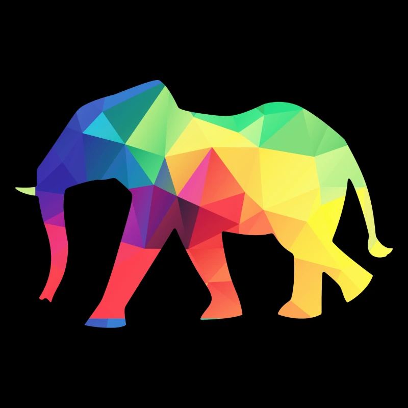 Colourful elephant