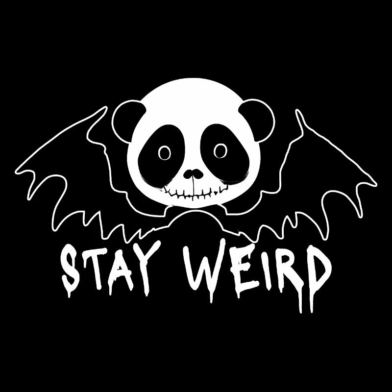 Restez bizarre Goth Panda