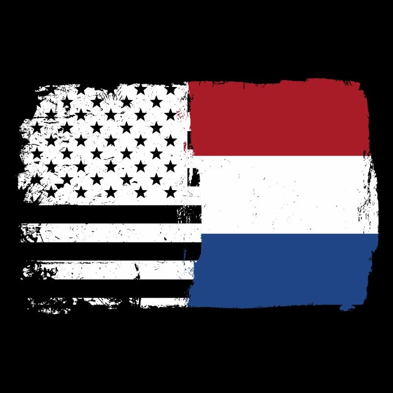 Fusion de drapeaux : Étoiles rayures Dutch Brush