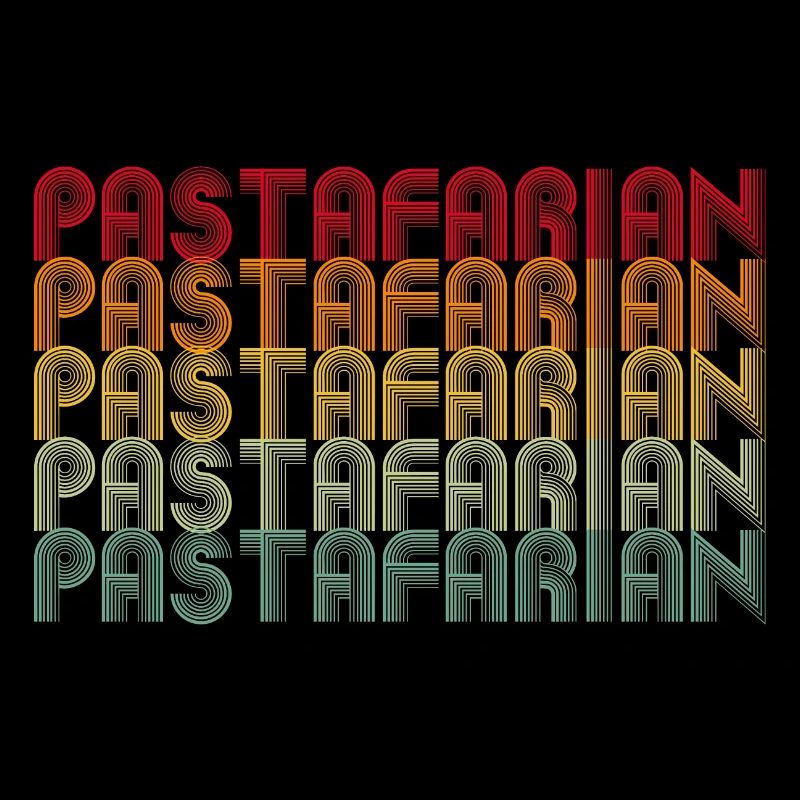 Rainbow Font Stack Pattern