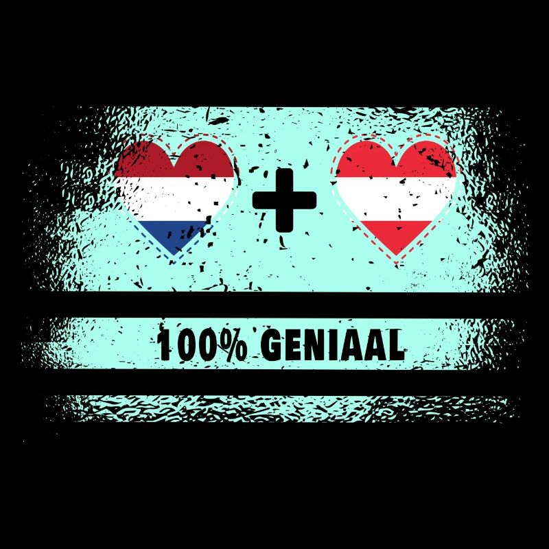Autriche et Pays-Bas 100% Genius flag