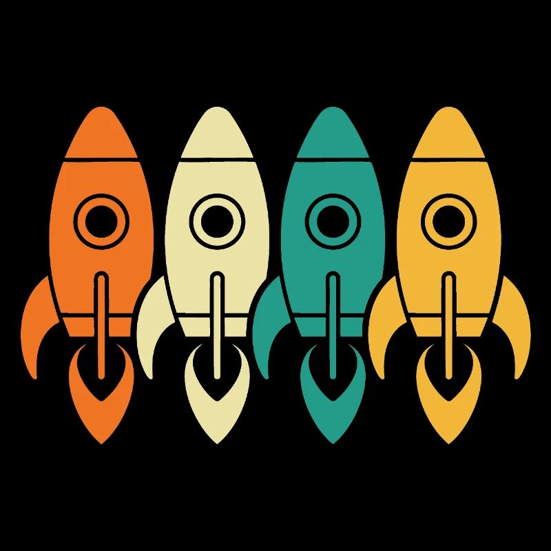 Vintage Rockets Space Exploration Engineer Gift