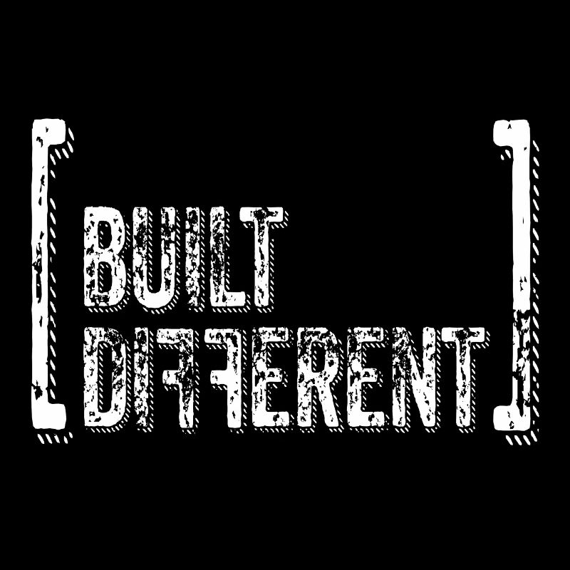 Built Different Distressed Quote