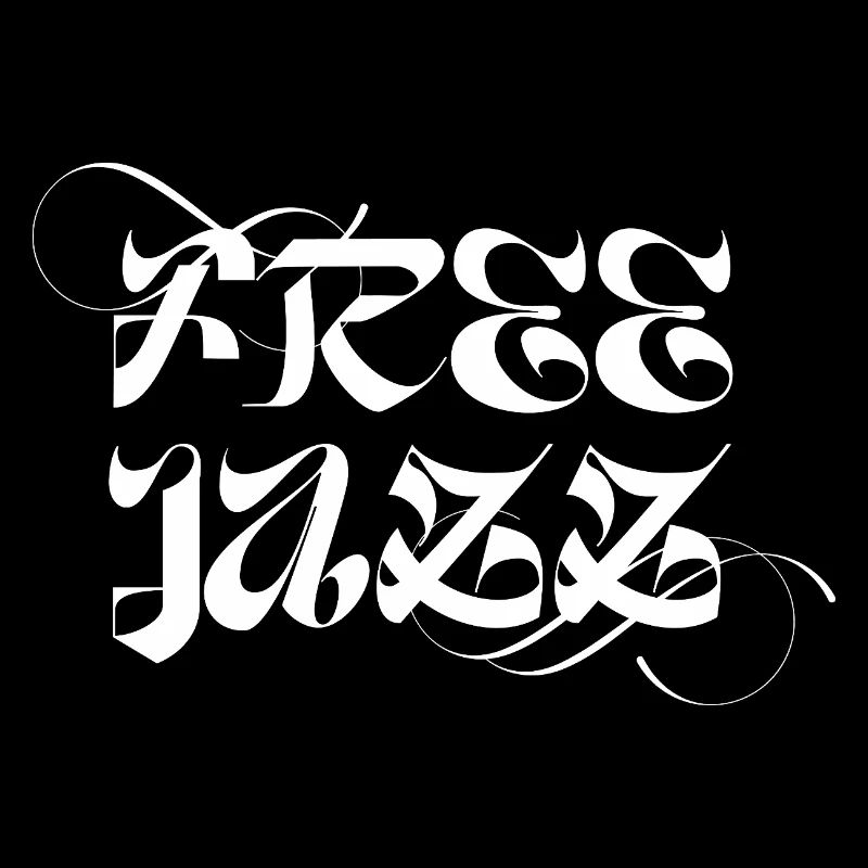 Conception typographique de jazz libre