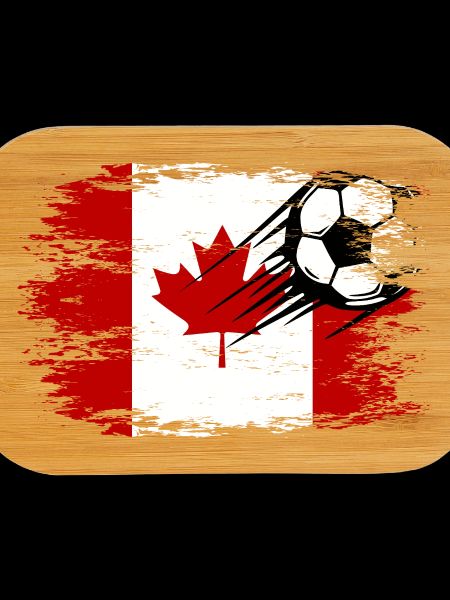Football drapeau canadien utilisé