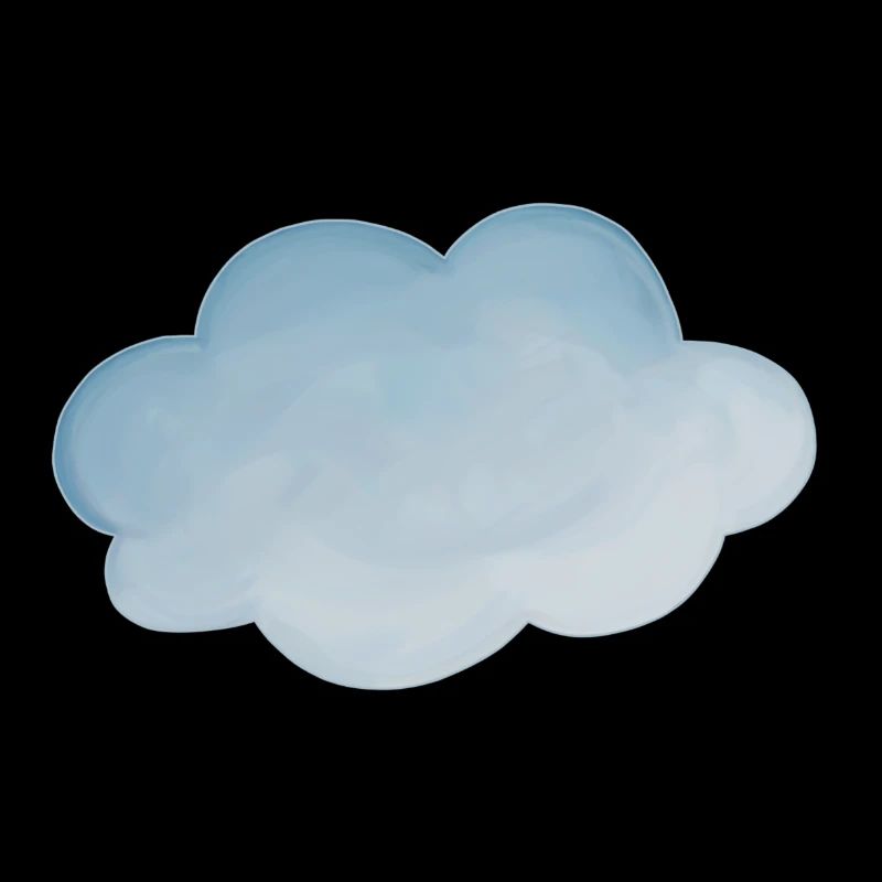 Cloud weather light blue