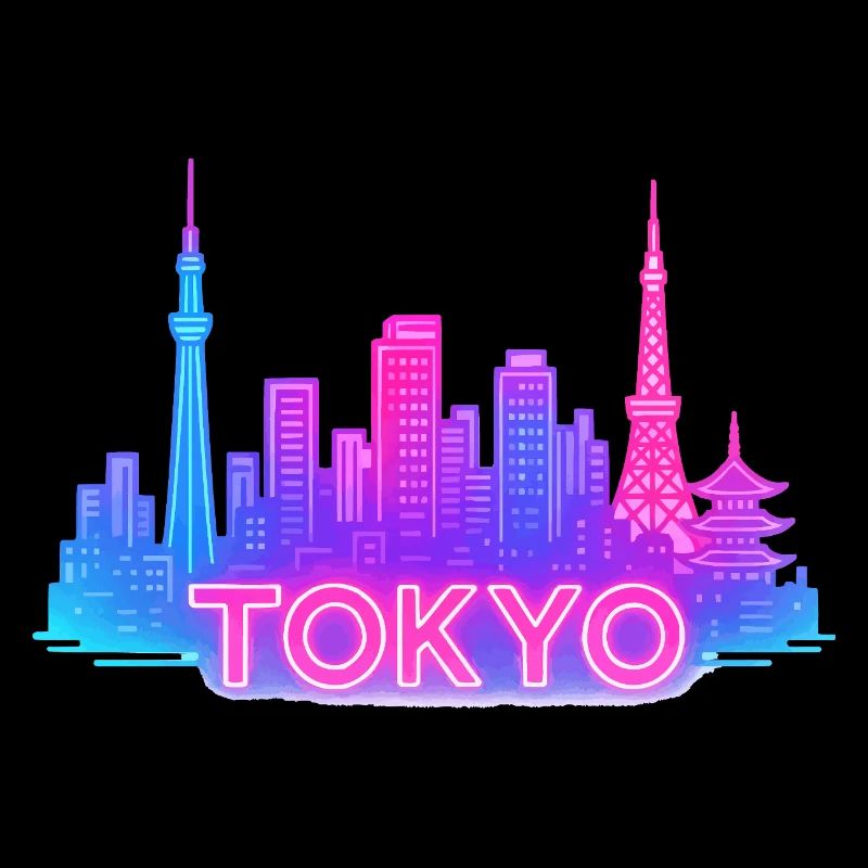 Néons de Tokyo Skyline