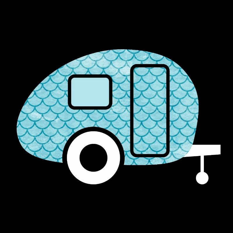 Caravan Fish Camping Caravan Shed Pattern