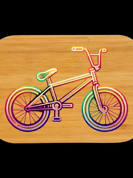 Neon Rainbow BMX Rad