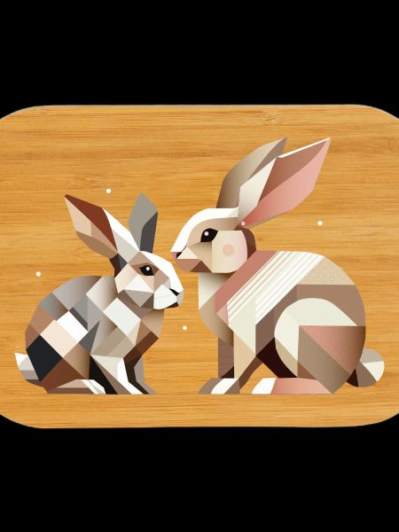 Two rabbits in geometric representation