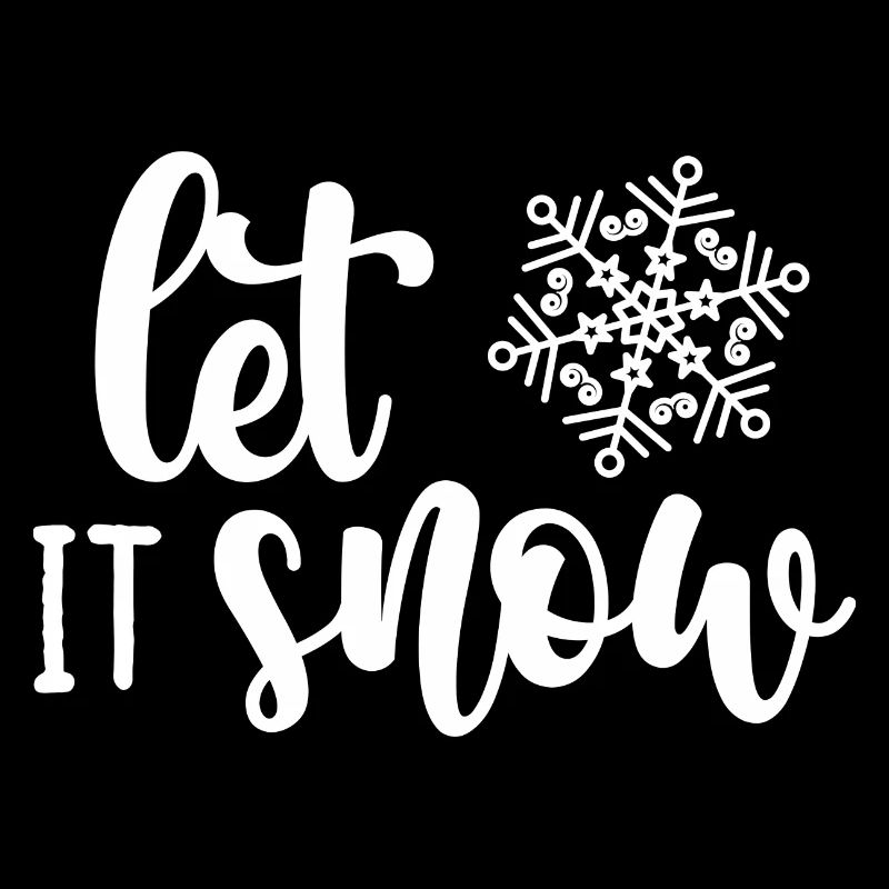 Winter Snowflake Script Typography