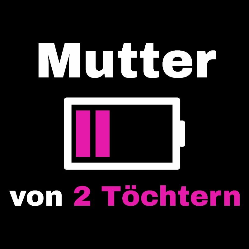 Mutter Tochter Spruch Stolz Mama 2 Kinder Geschenk