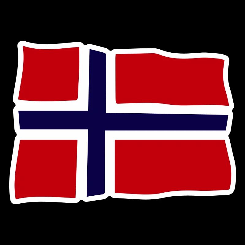 Norvège Drapeau ondulé Croix