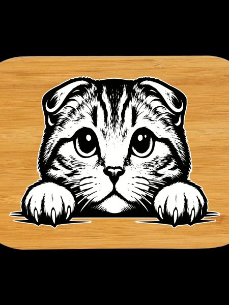 Scottish Fold-eared Cat with Paws