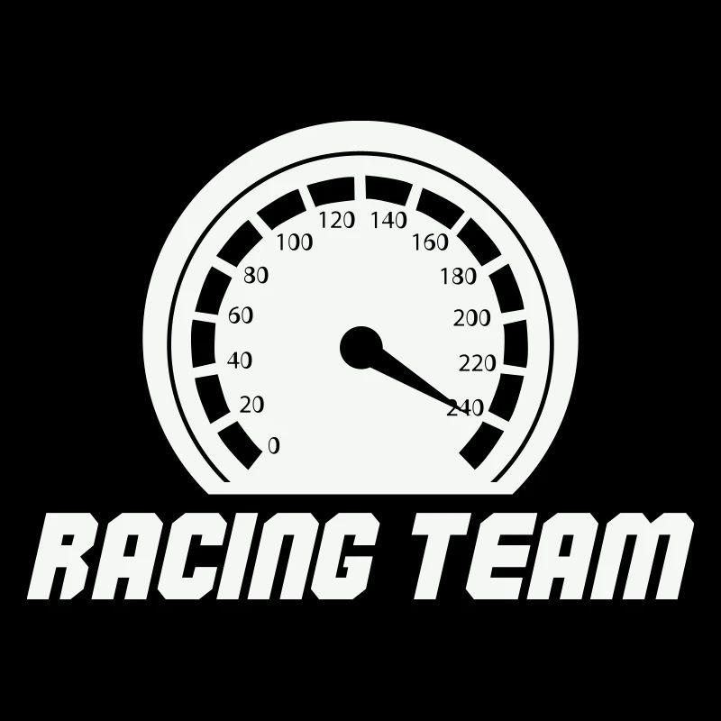 Emblème du compteur de vitesse de l’équipe de course