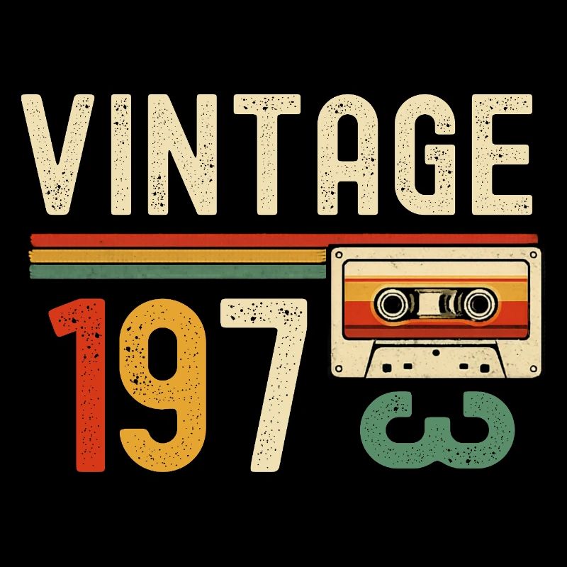 Vintage 70s Cassette Retro
