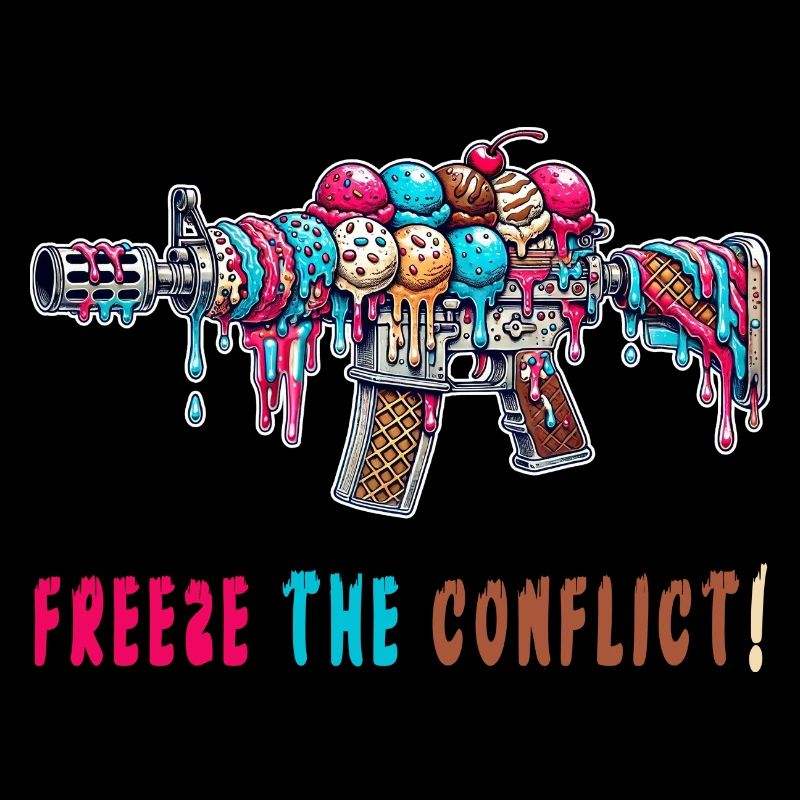 Konflikt eingefrieren Eiscreme