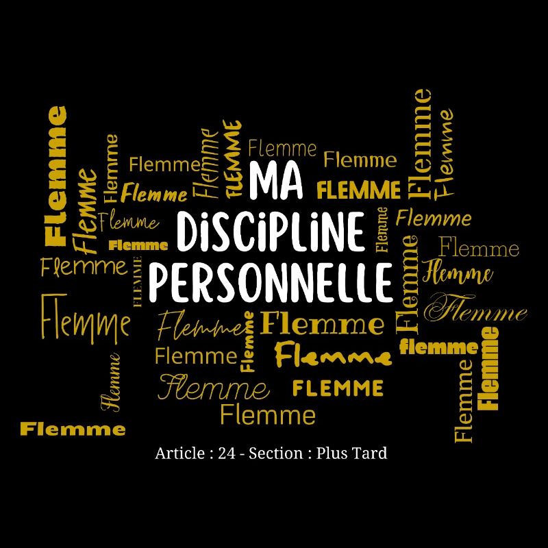 MA DISCIPLINE PERSONNELLE