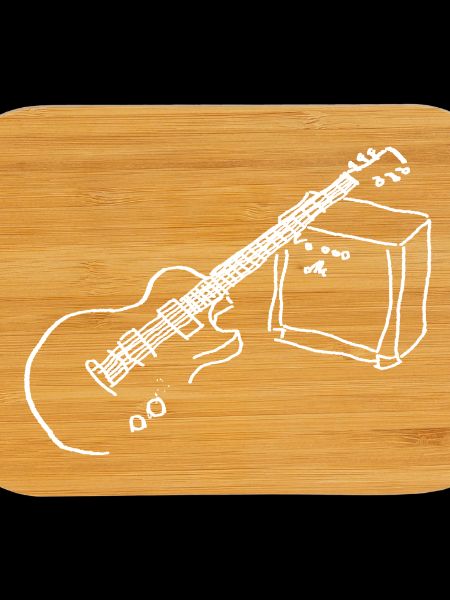 Guitare électrique blanche