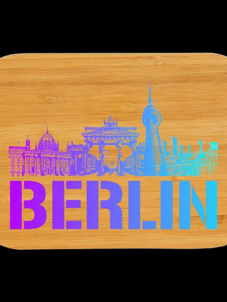 Berlin skyline with Berlin landmark