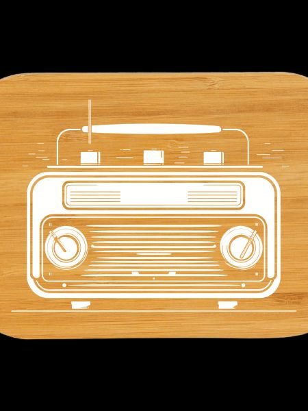 Retro Radio Drawing