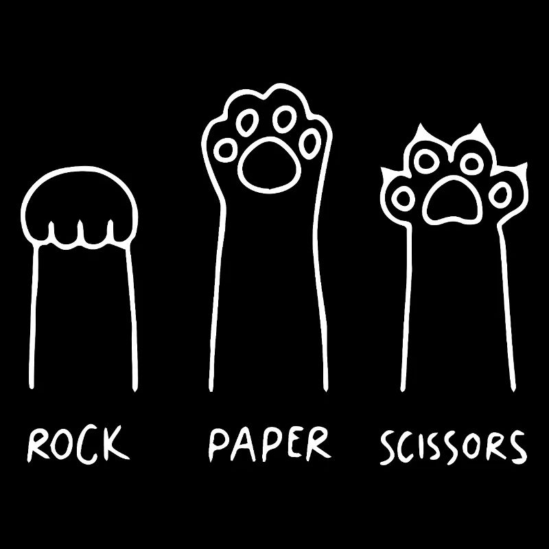 chat pierre papier ciseaux drôle