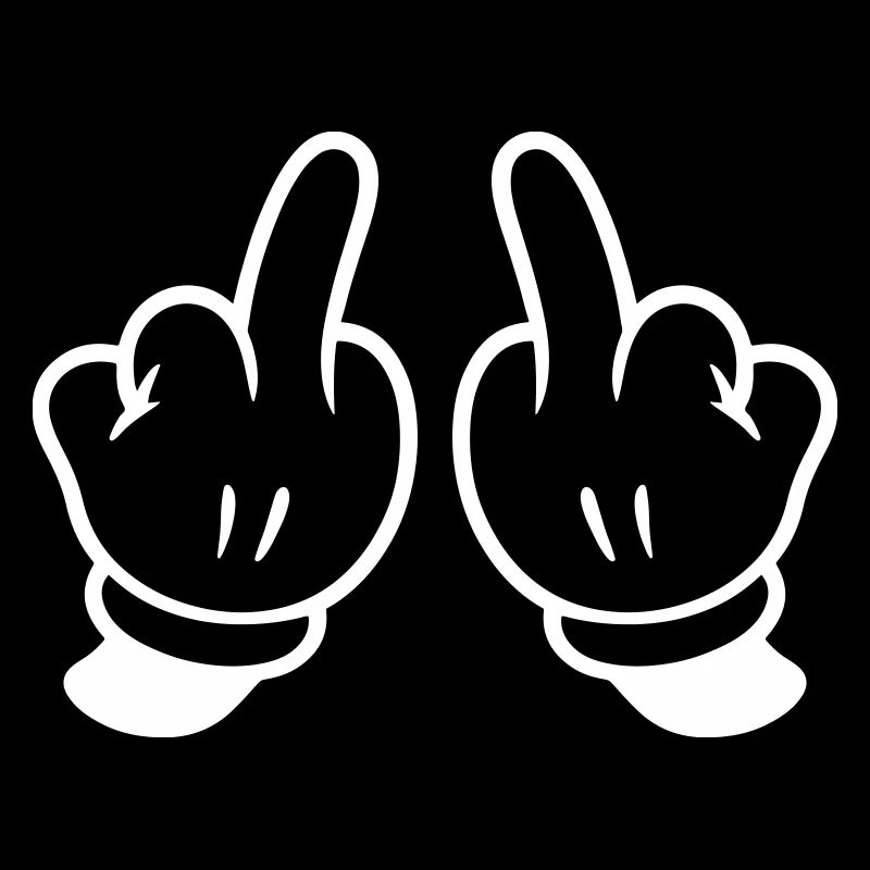 Mittelfinger Hand Frech