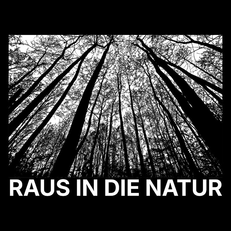 Forest perspective black and white