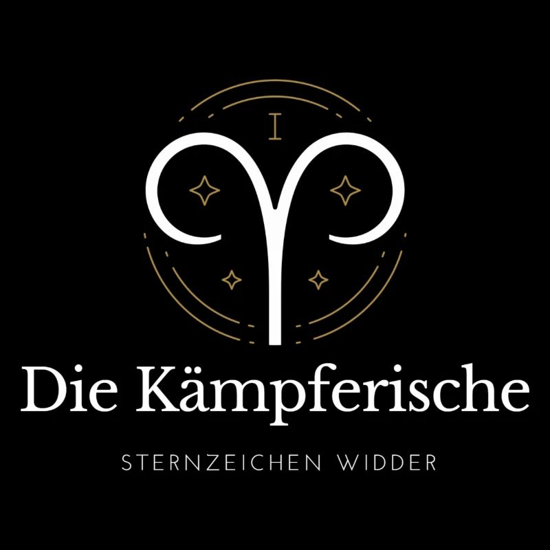 Widder Sternzeichen Logo Widder