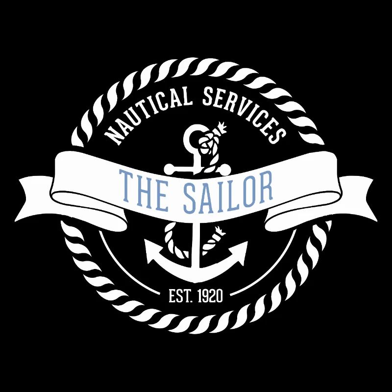 Nautic Design Sailor Emblem Patch Nautique