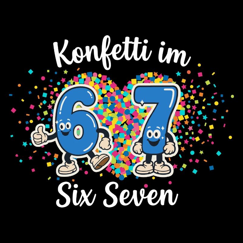 67 Six Seven Meme Confetti Carnival Cologne