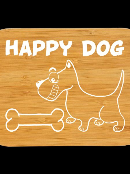 A Happy Dog (White)