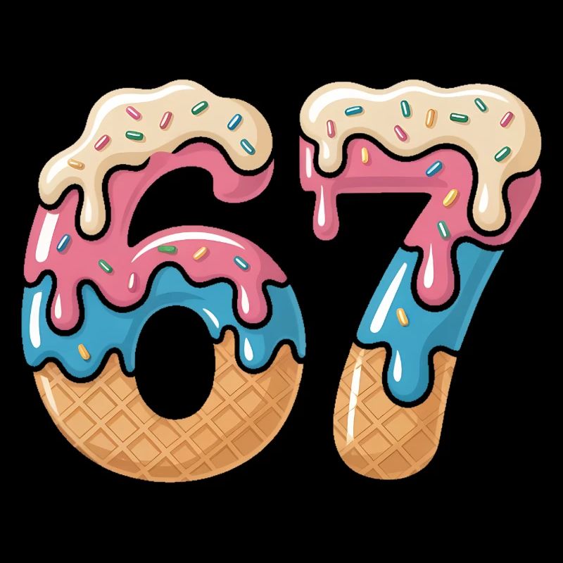Donut 69 Zuckerguss NeonPrint